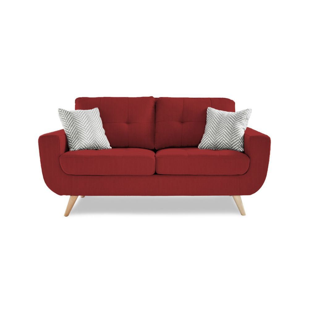 Sofá Alneya 2 Cuerpos Rojo