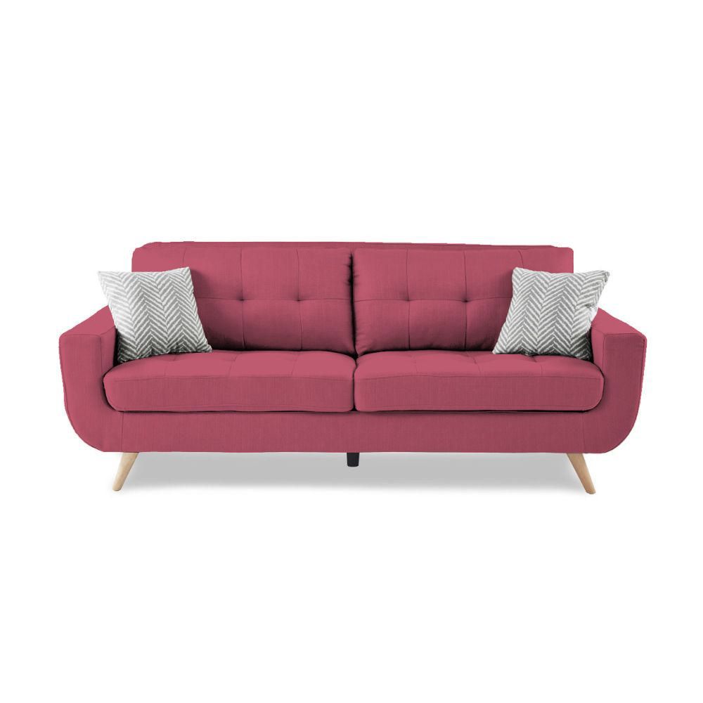 Sofá Alneya 3 Cuerpos Rosado