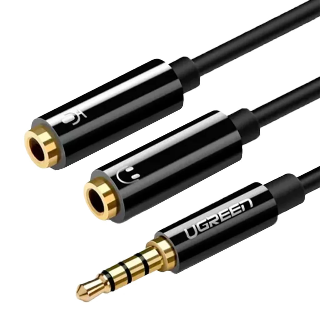 Cable Ugreen 3.5 mm Splitter Mini Jack AUX AV141 Micrófono - 30620