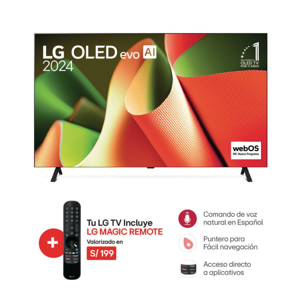 Televisor LG OLED65B4PSA.AWF 65"" 4K OLED Smart Tv