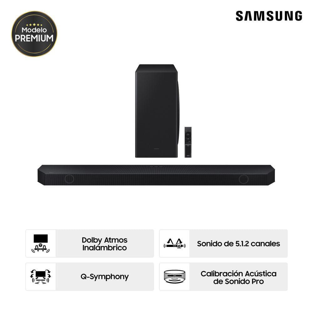 Soundbar Samsung Wifi + Bluetooth 5.1.2 CH HW-Q800D