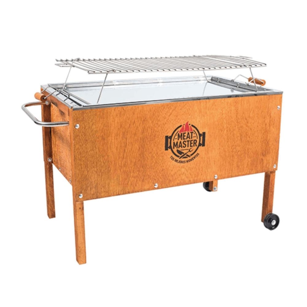 Caja China Grande Meat Master Premium + Parrilla de Varillas Acero Inoxidable