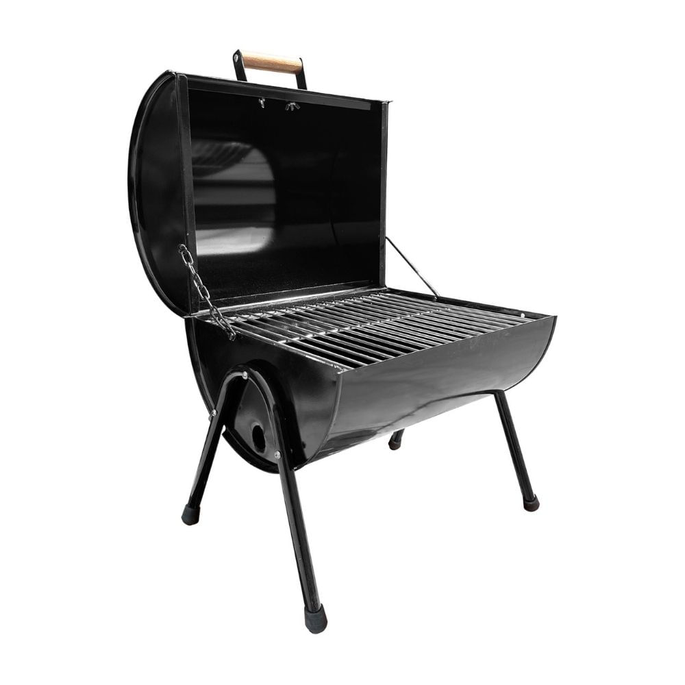 Parrilla al Carbón Portátil de Mesa Meat Master Acero Inoxidable 39x61x29cm