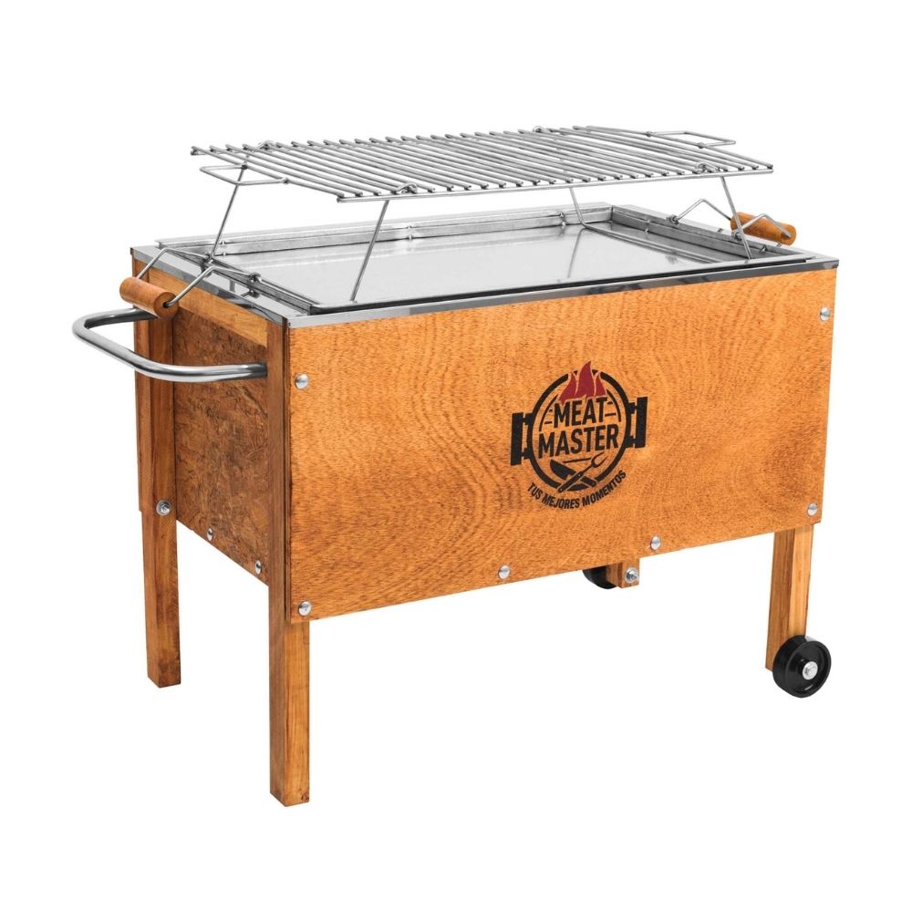 Caja China Mediana Meat Master Premium + Parrilla de Varillas Acero Inoxidable