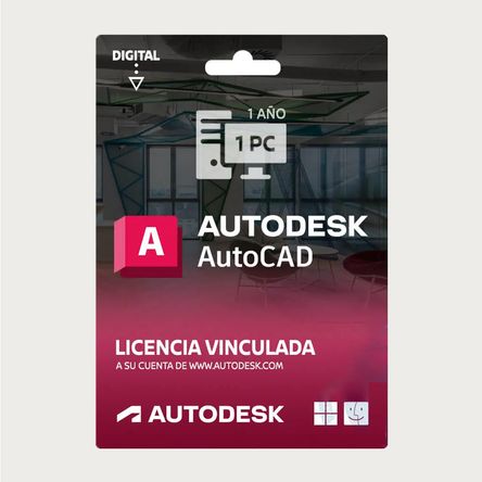 Licencia de AutoCAD Suscripción 1 Año Licencia de AutoCAD Suscripción 1 Año