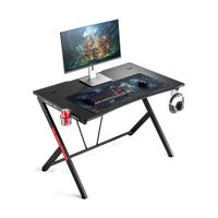Escritorio Gamer Pro Acero/MDF Orange - Resistencia 30kg