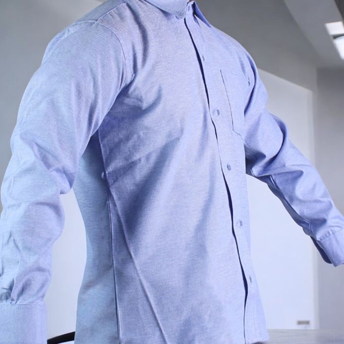 Camisa Oxford Camisa Cuello Camisero Camisa Oxford Manga Larga