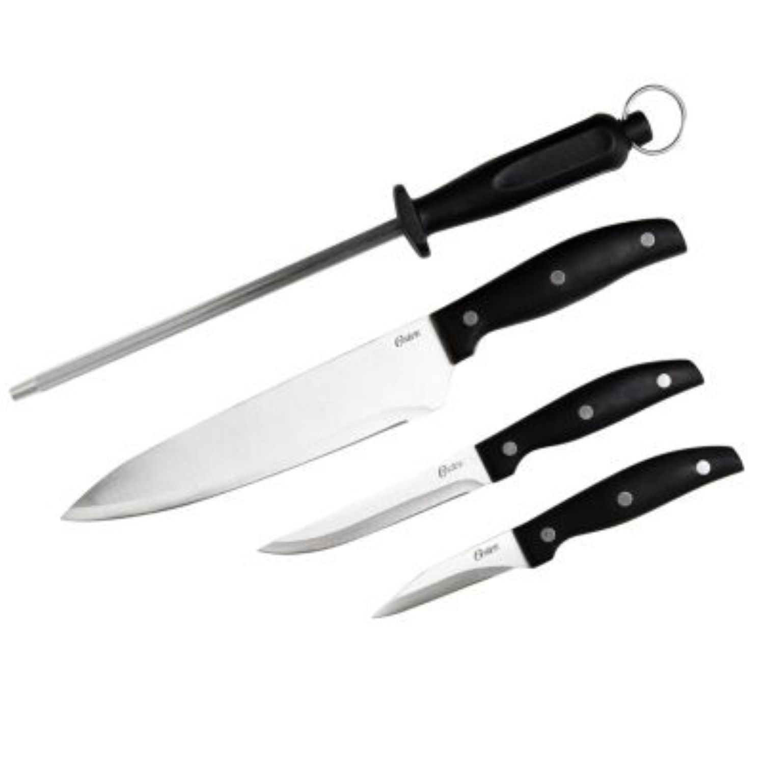 Set de Cuchillos con Afilador 4 Piezas Acero Inoxidable