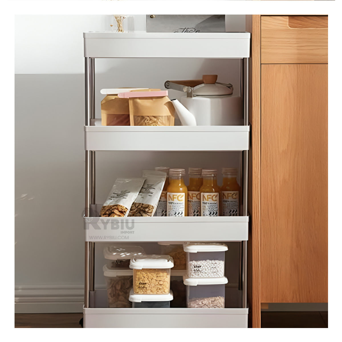 Carrito Comodo de Color Blanco Y+Agendita