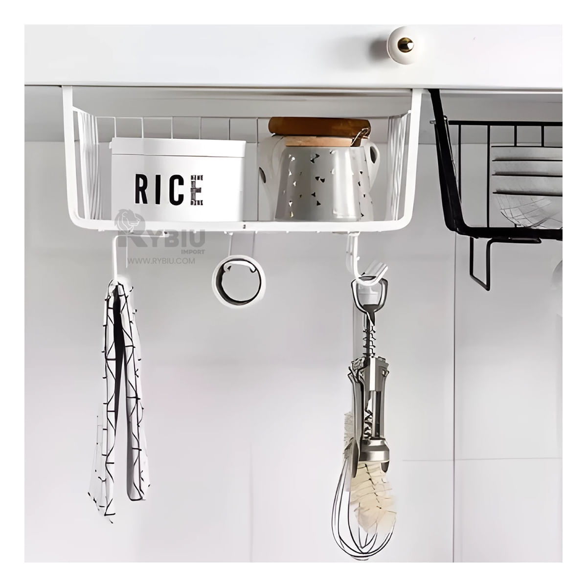 Cesto Elevado Facil de Organizar Blanco Y+Agendita