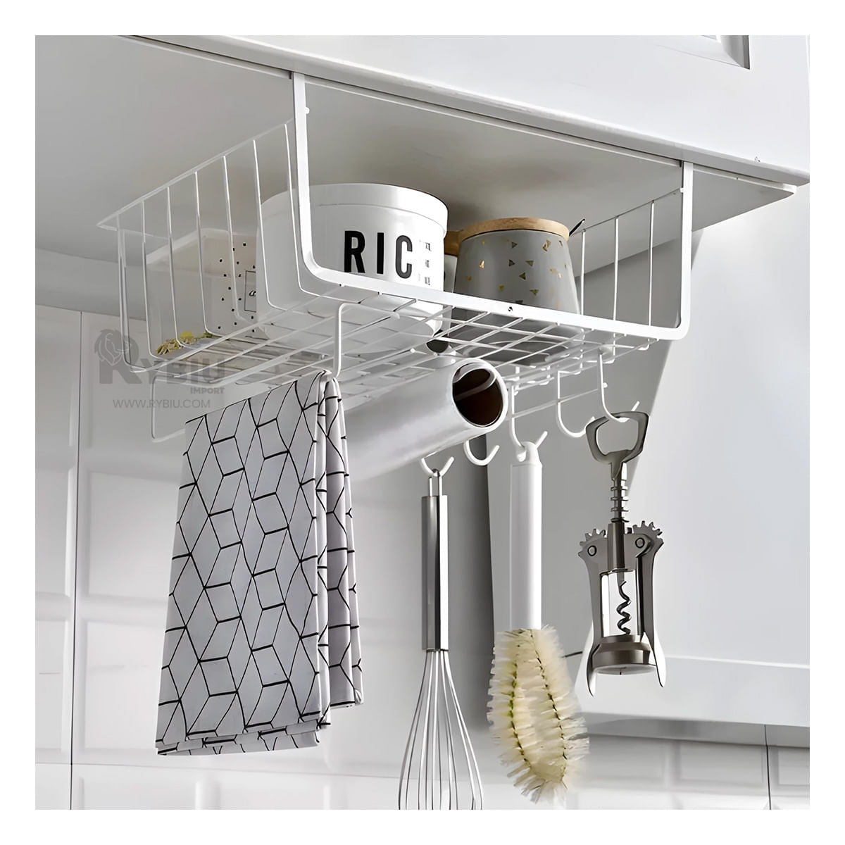 Cesto Multifuncional y Portatil en Blanco Y+Papel de Regalo