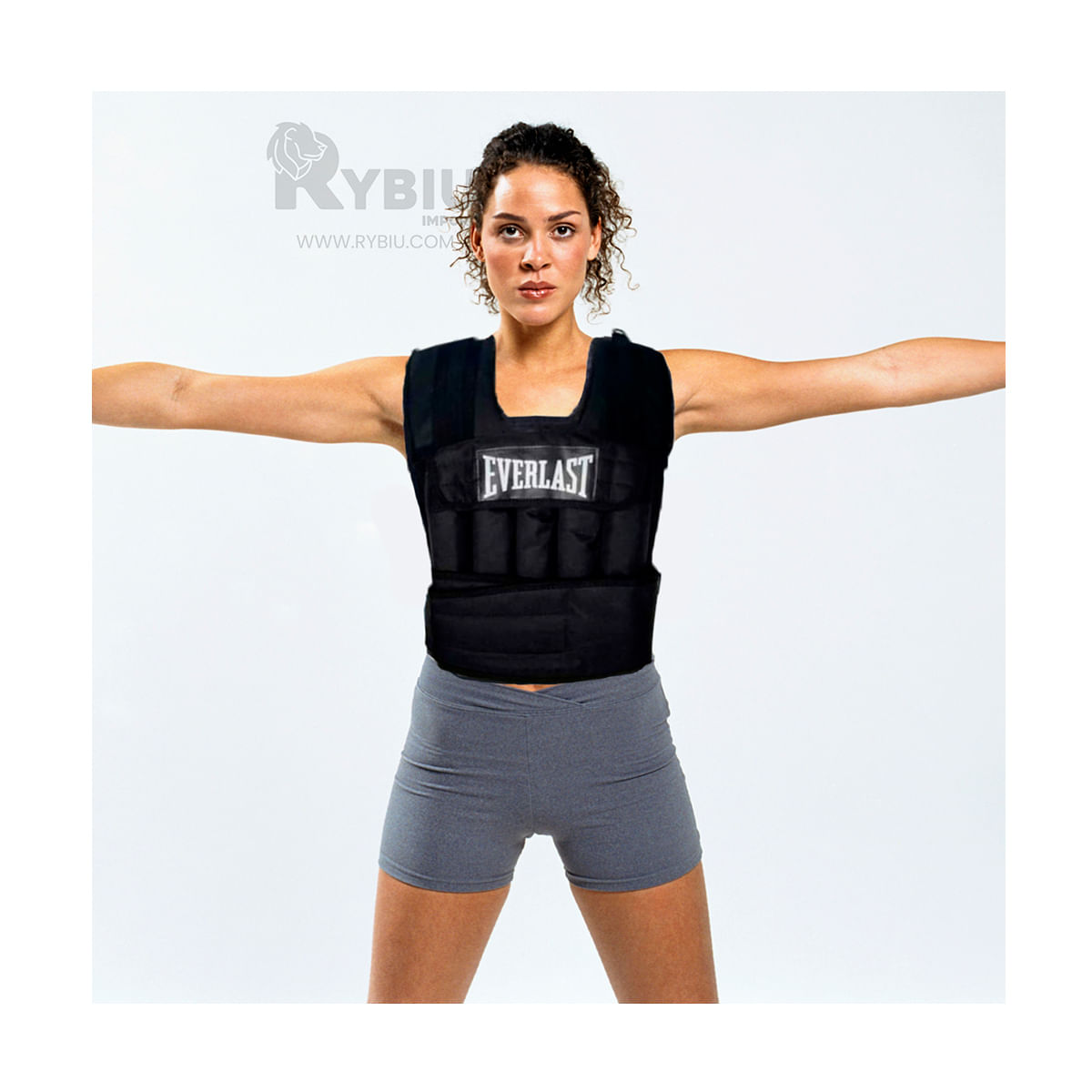 Chaleco de Carga Toraxica en Tono Negro Y+Stickers