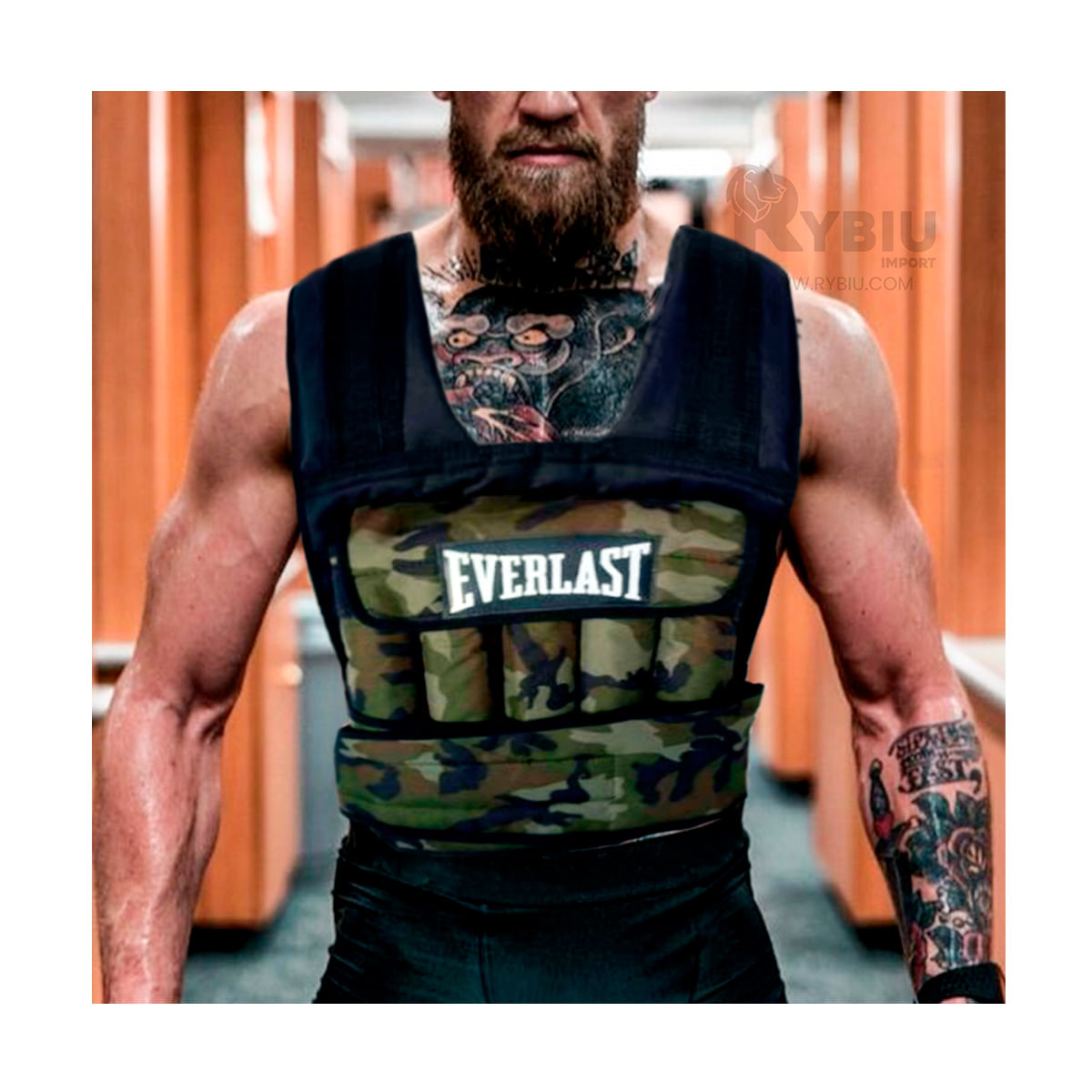 Chaleco de Carga Toraxica en Tono Verde Y+ Stickers