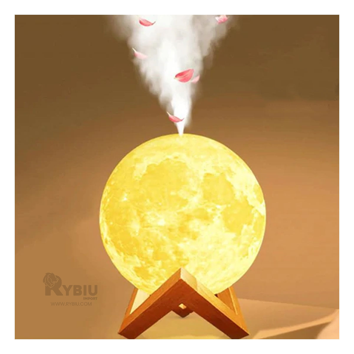 Humidificador en Forma de Luna de Lampara Y+Papel de Regalo