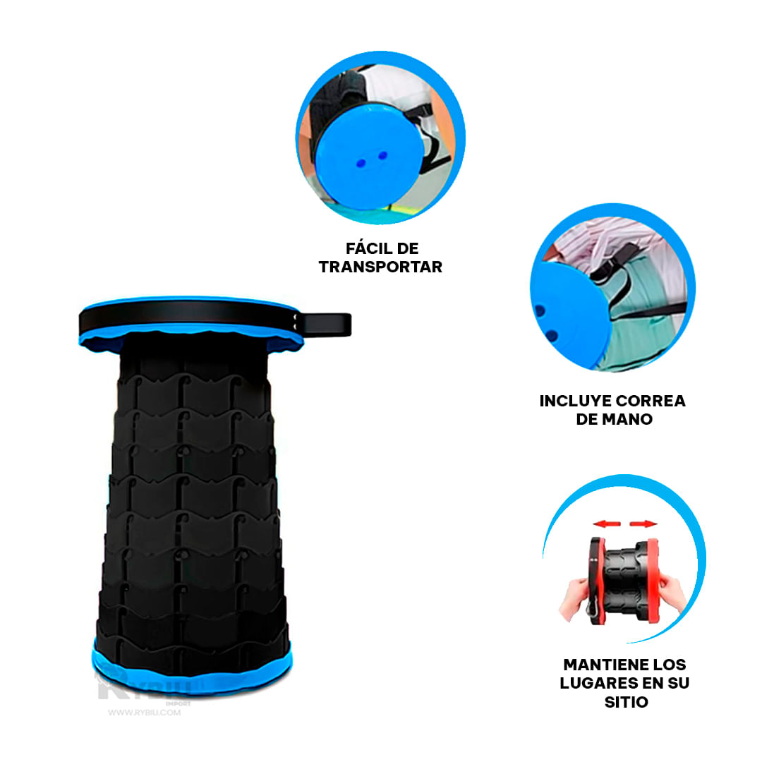 Silla Fácil de Llevar para Camping en Azul Y+Agendita