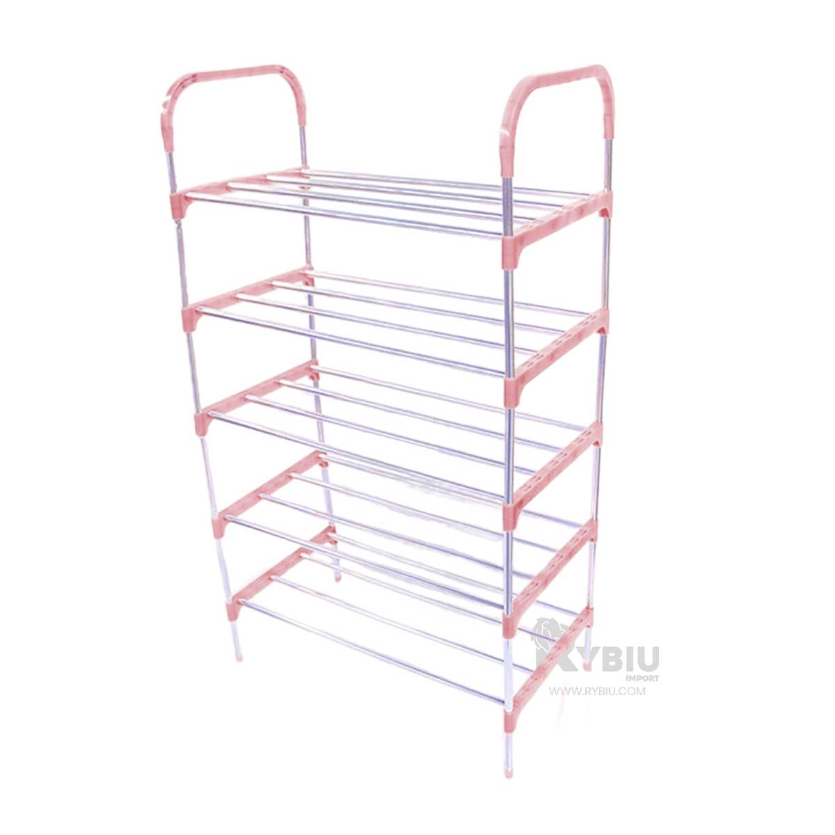 Zapatera Ahorradora de Espacio en Rosado Y+Papel de Regalo