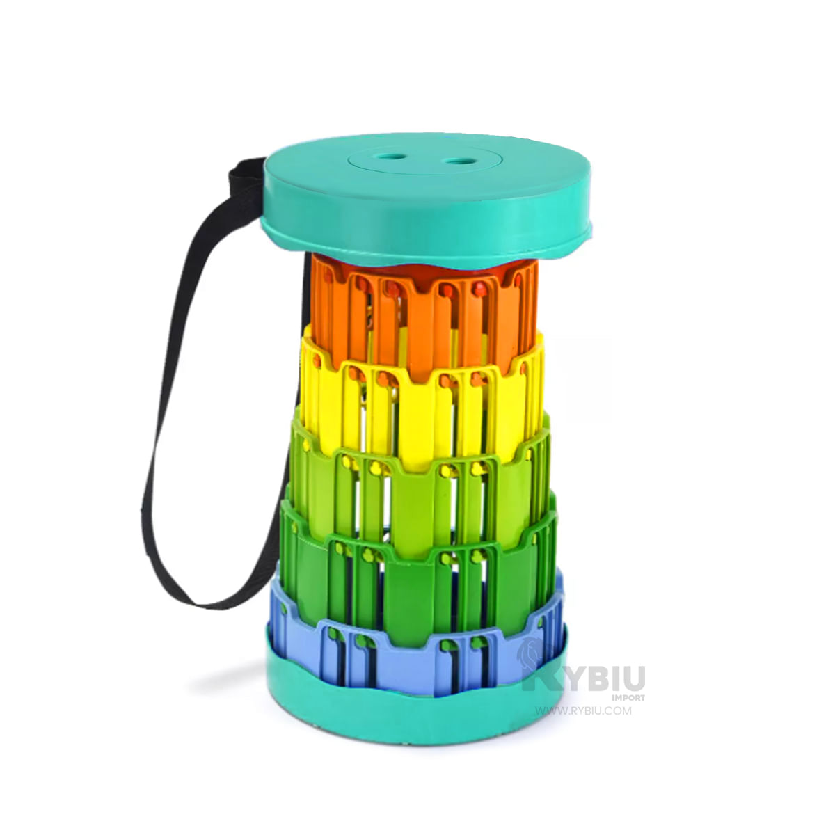 Silla Compacta de Colores con Base en Verde Y+Stickers