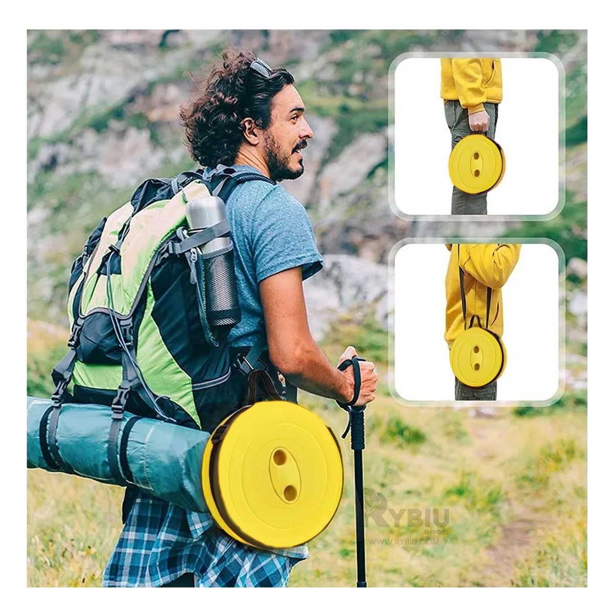 Silla Moderna Colorida de Soporte Amarillo Y+Papel de Regalo