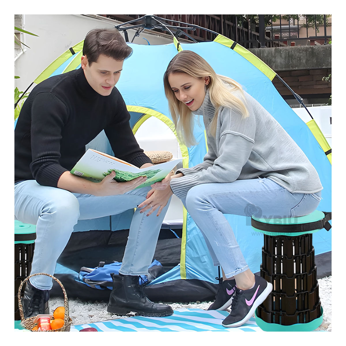 Silla Llamativa de Color Verde Y+Agendita