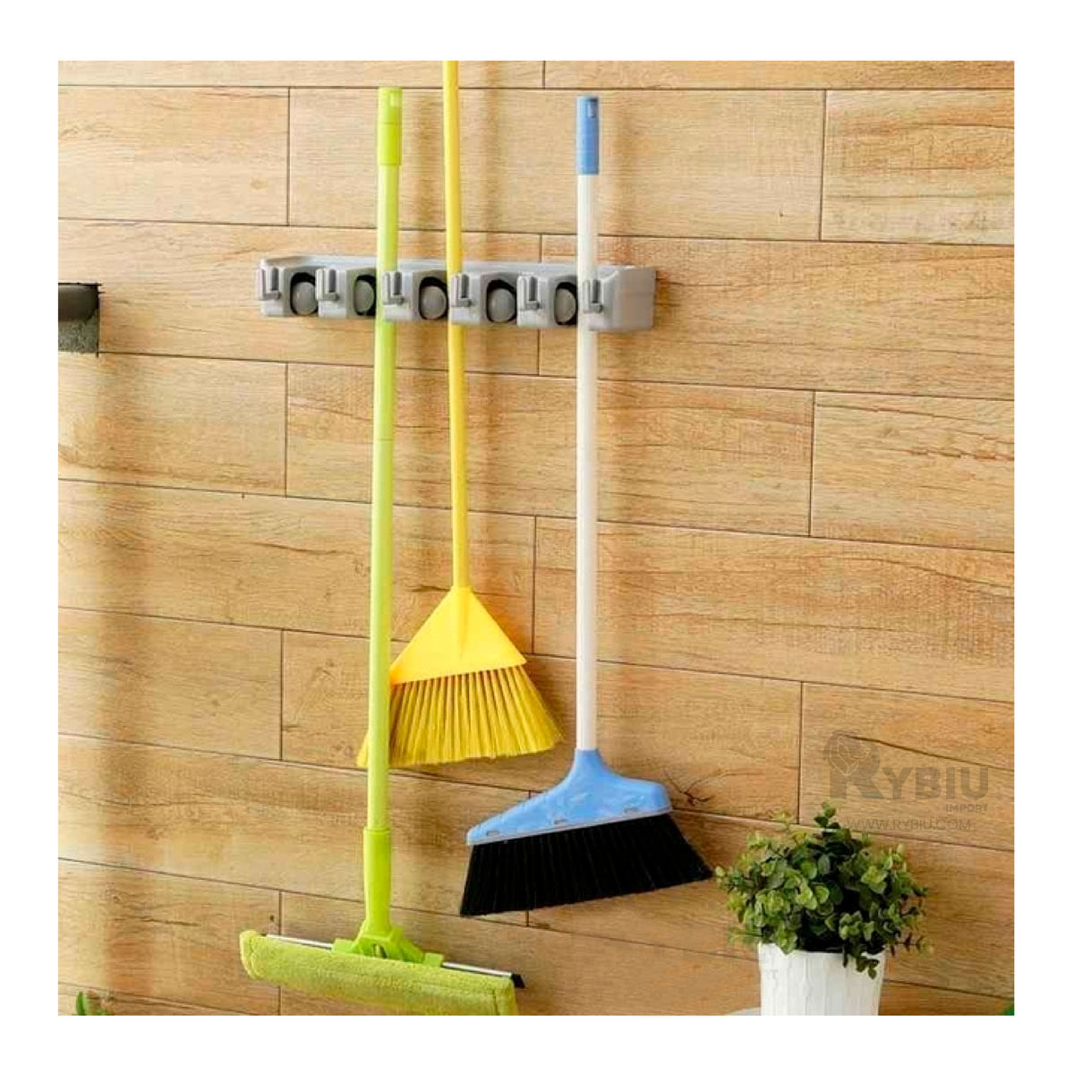 Colgador de Plastico Color Plomo Y+Stickers