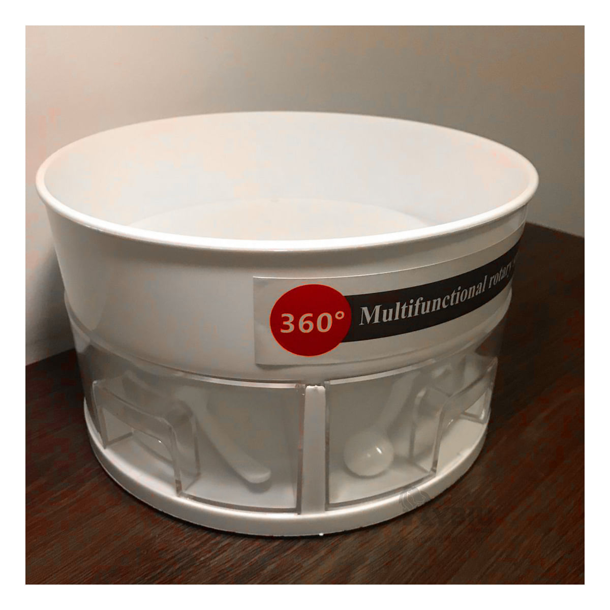 Base Innovadora Rotativa de Plástico 360° Esencial en Blanco