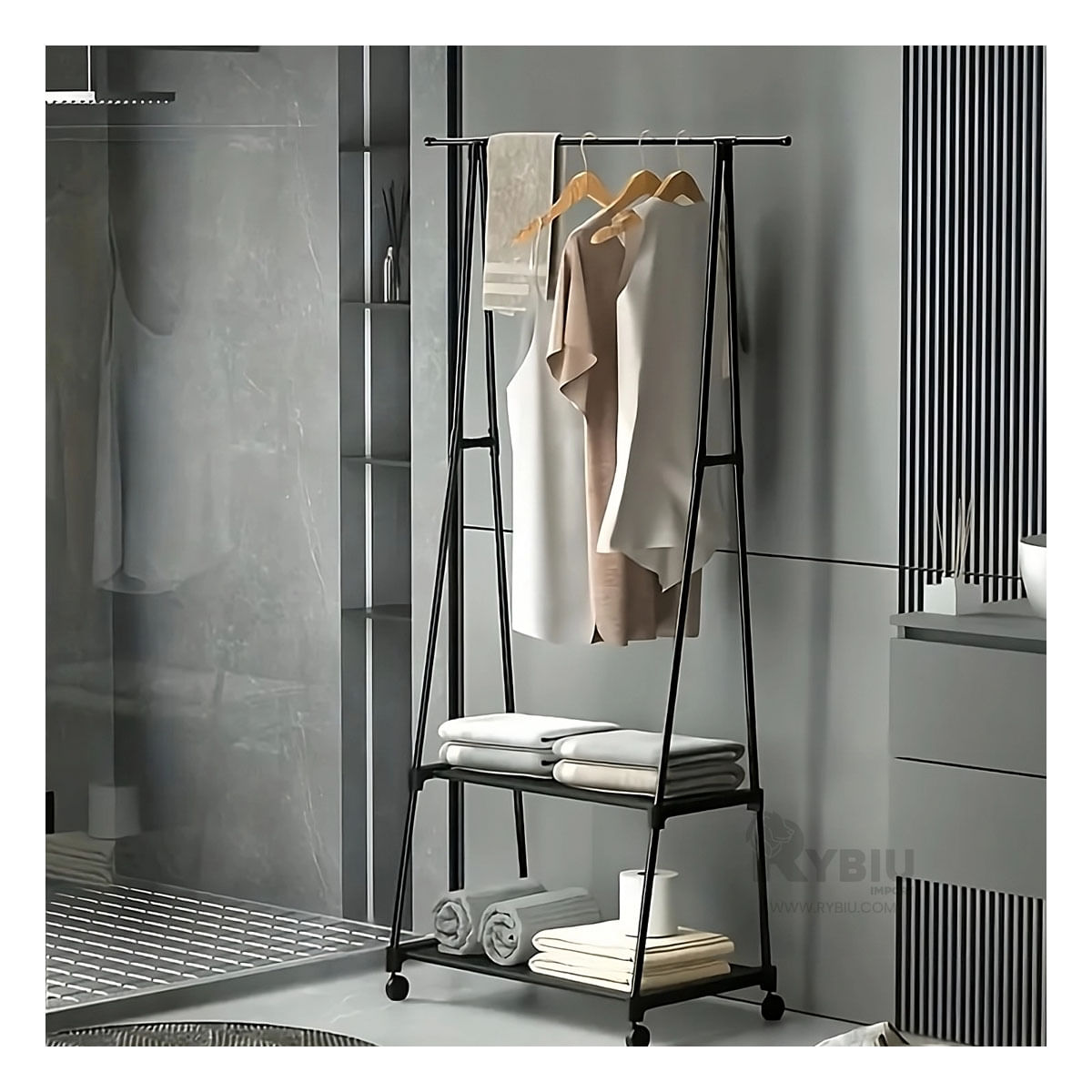 Perchero para Colgar Ropa en Color Negro Y+Agendita