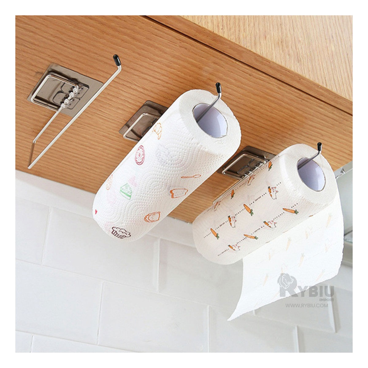 Organizador de Papel Cocina de Acero Y+Papel de Regalo