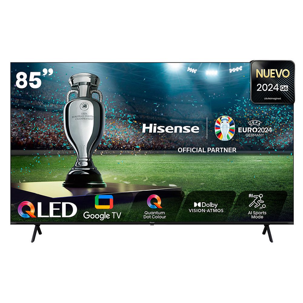 Televisor Hisense 85"" 85Q6N 4K UHD QLED  Google Tv