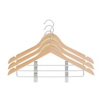 Colgadores de madera para faldas 3 piezas Orange