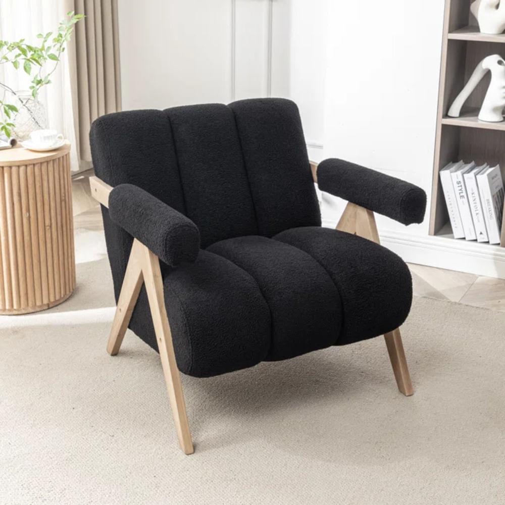 Butaca Contemporánea Iris color Negro TU MESITA