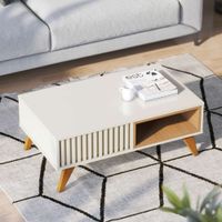 Mesa de Centro Venecia color Blanco TU MESITA