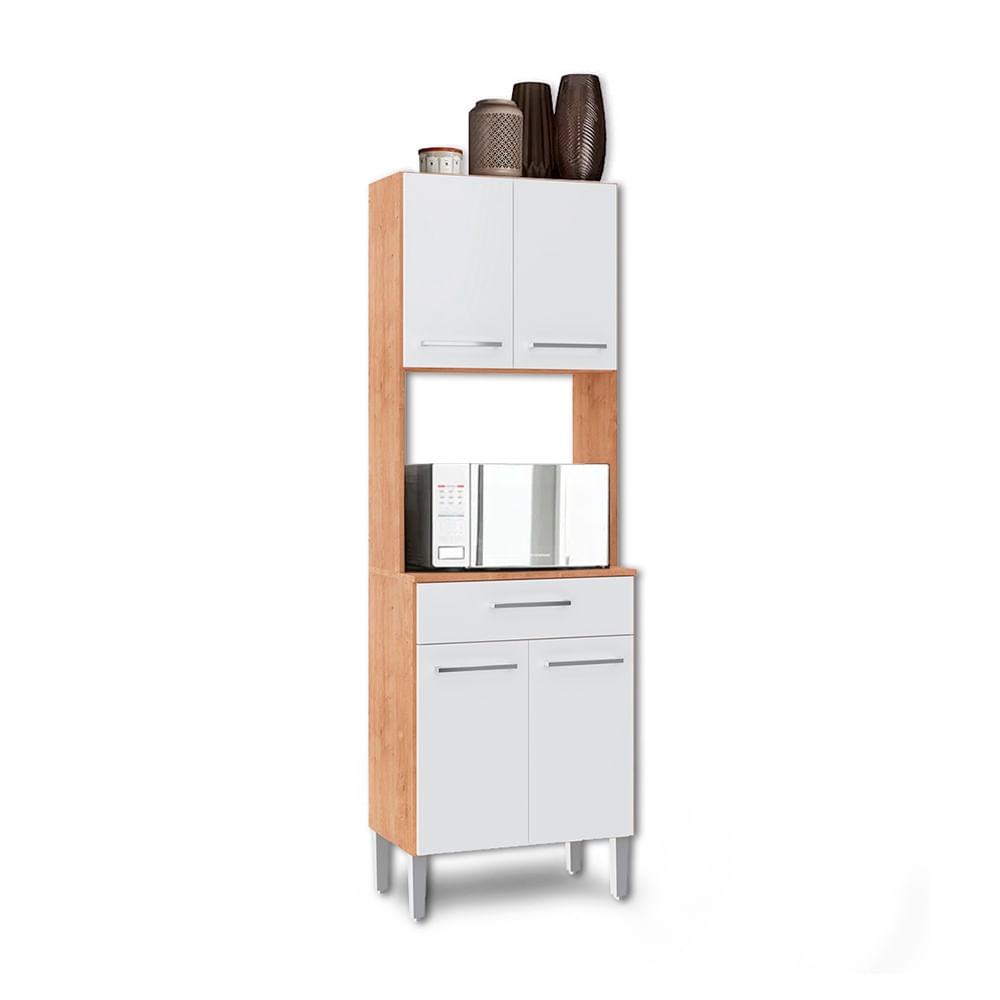 Mueble Alacena de Cocina Aitana 60cm MDP Blanco/Beige Orange