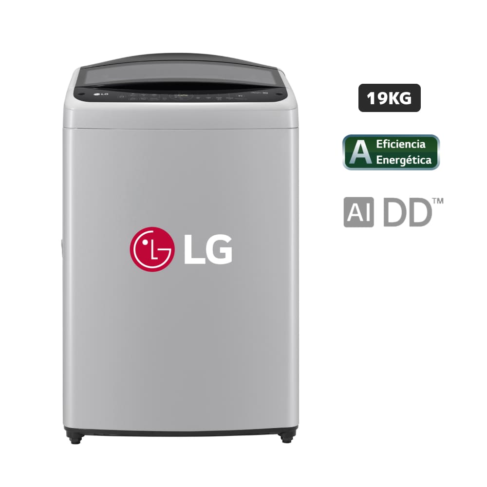 Lavadora LG Carga Superior 19 Kg WT19DV6T Gris