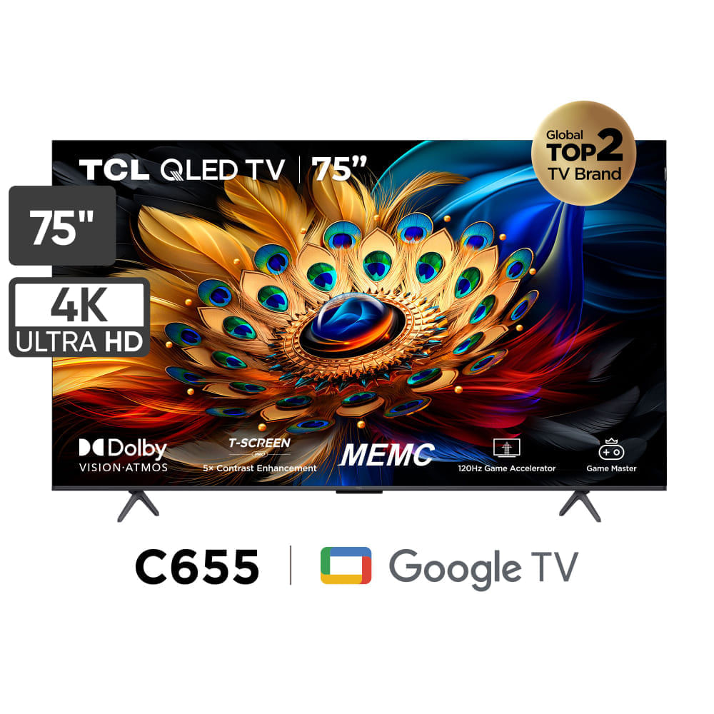 Televisor TCL QLED 75"" UHD 4K Smart TV 75C655