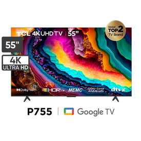 Televisor TCL LED 55 UHD 4K Smart TV 55P755
