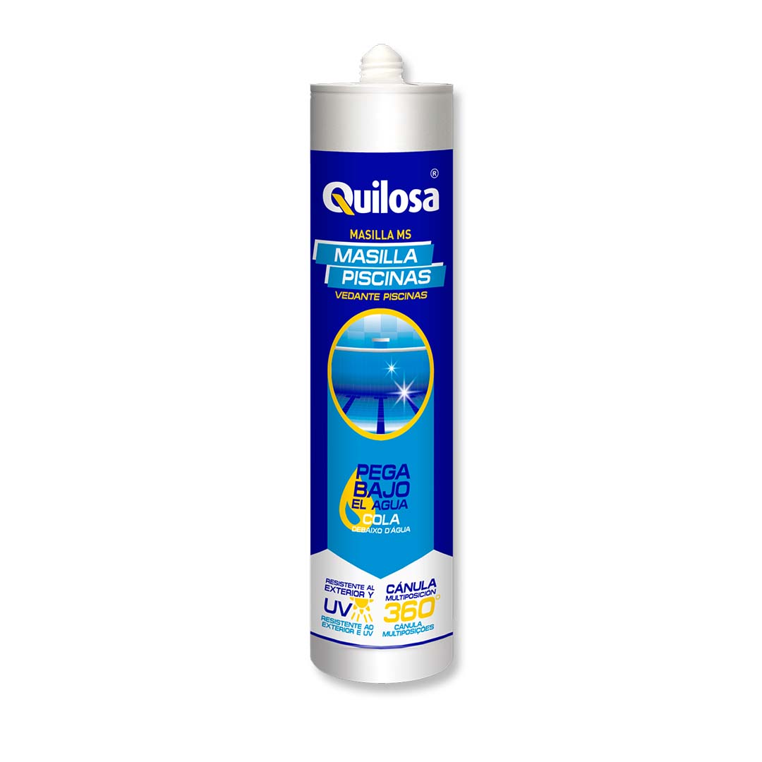 Adhesivo Sellador Para Piscinas Quilosa Tubo 280ml Color Azul