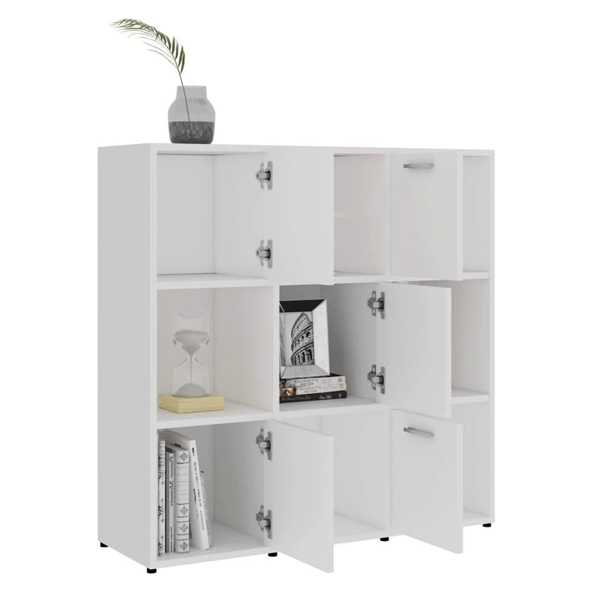 Estante Librero Multiusos Wilo Blanco DIBA Muebles