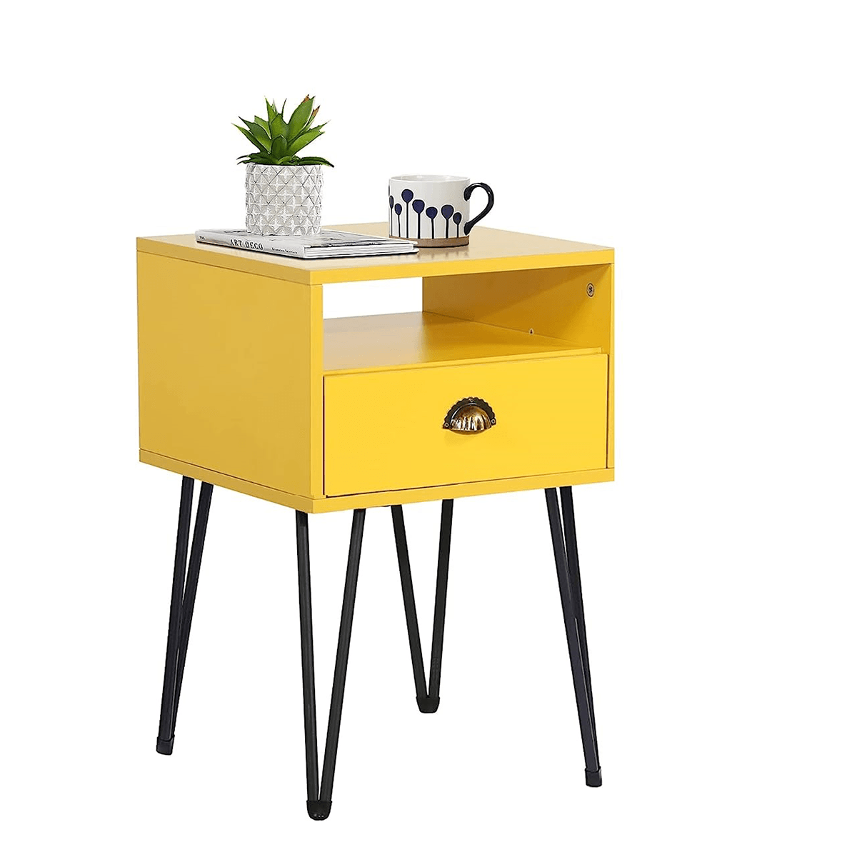 Velador Rebo Amarillo DIBA Muebles