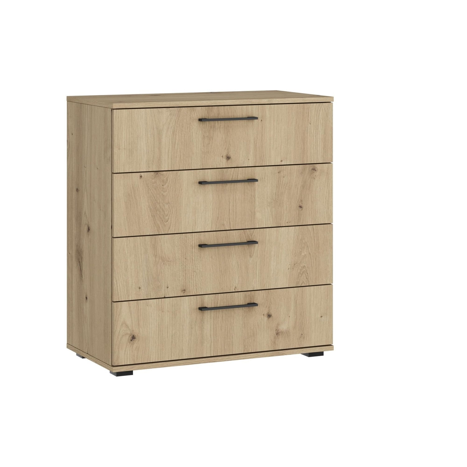 Cómoda Moderna 4 Cajones Fiori Marrón Claro R&R MUEBLES