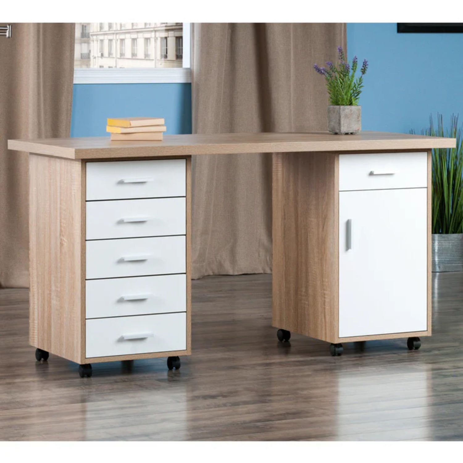 Escritorio Moderno con Ruedas Hugo R&R MUEBLES