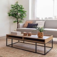 Mesa de Centro Industrial Mafi 120 cm R&R MUEBLES