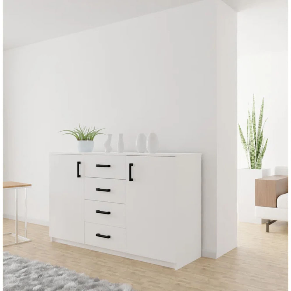 Aparador Moderno Blossom Blanco R&R MUEBLES