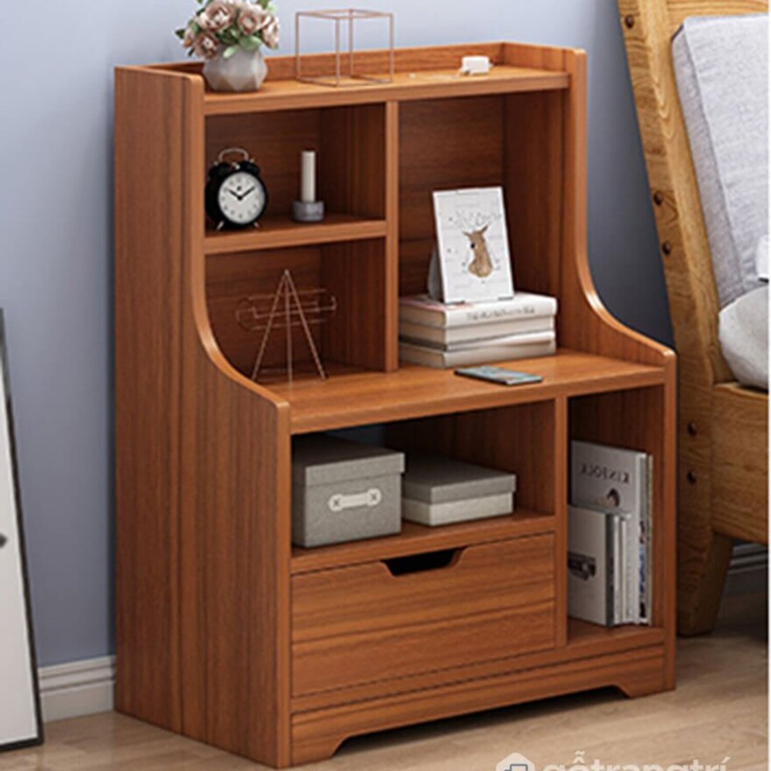 Velador Moderno Takana Marrón R&R MUEBLES