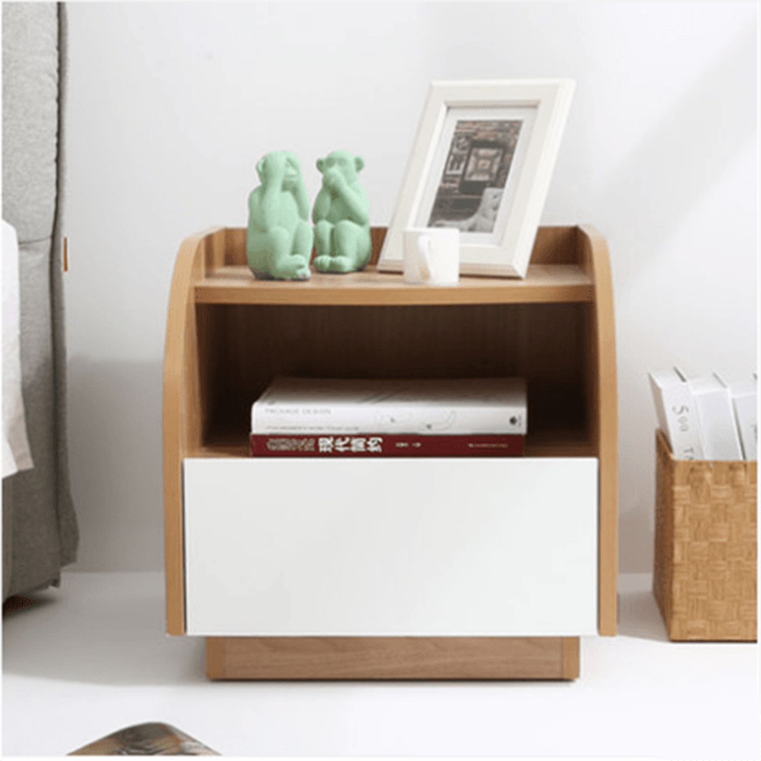 Velador Moderno Kina 1 Cajón R&R MUEBLES
