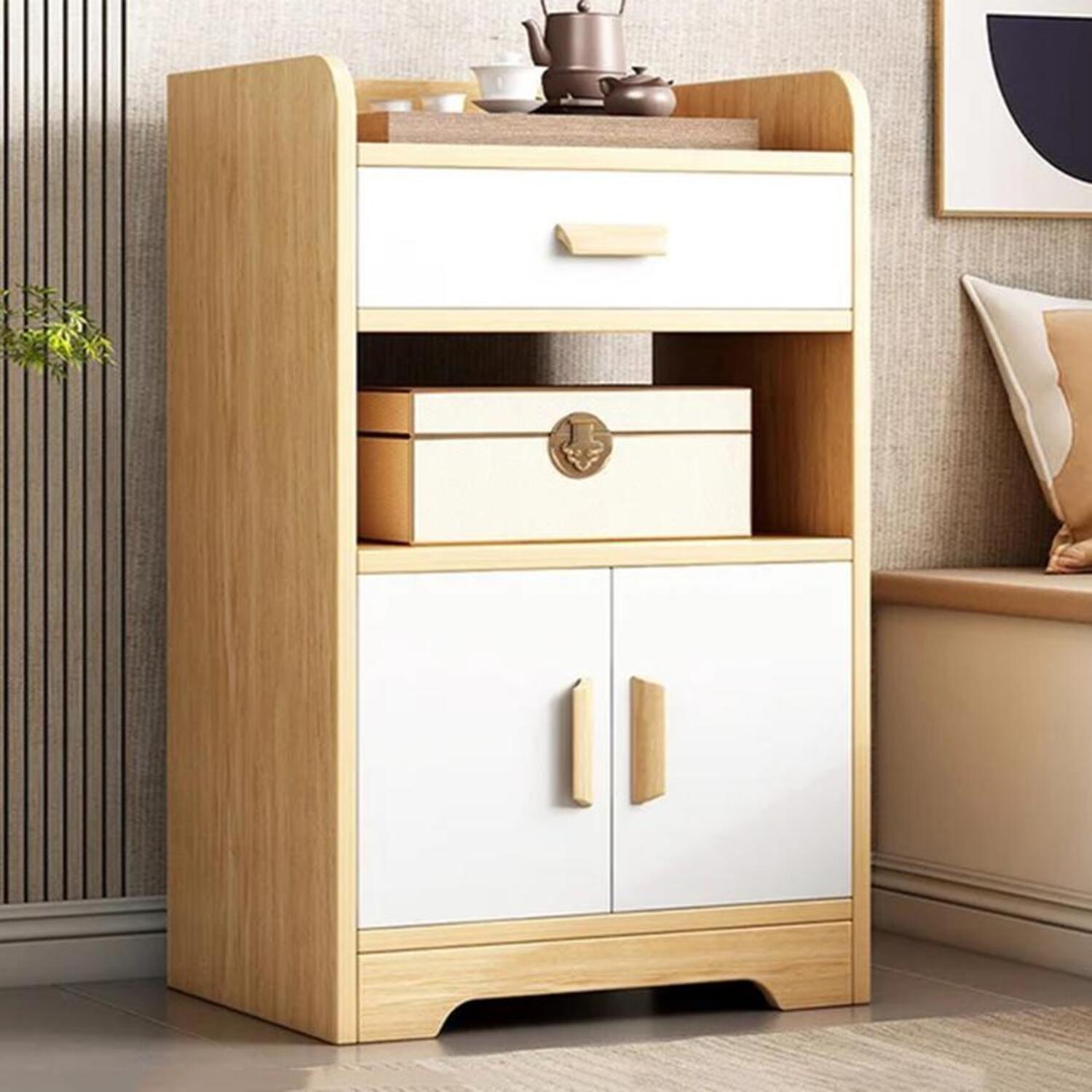 Velador Vintage Olivia 2 Cajones R&R MUEBLES