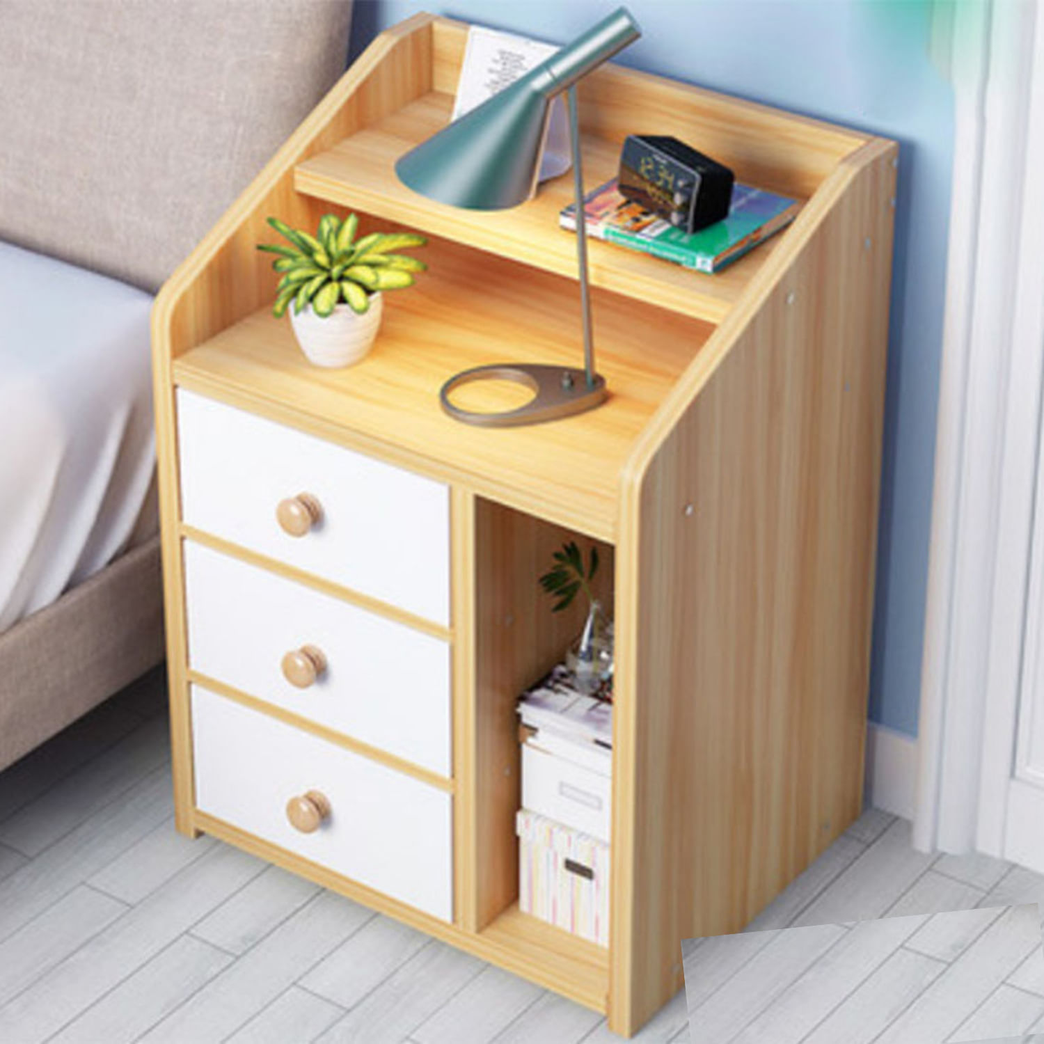 Velador Vintage Zerat Marrón Claro R&R MUEBLES