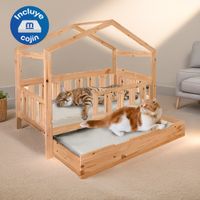 Cama para mascotas Movenda Reina Talla XS 55 x 40 con cama auxiliar