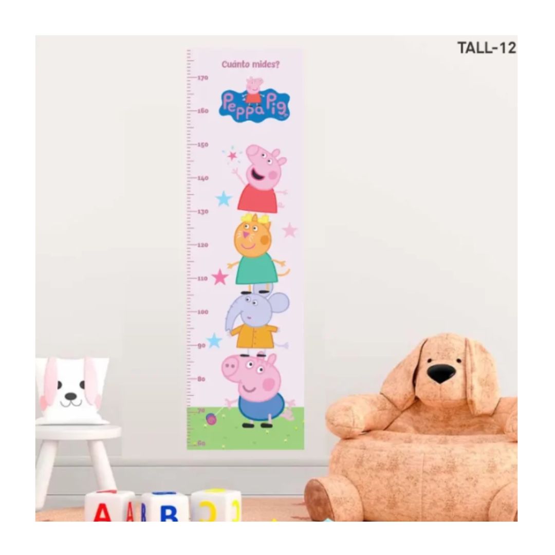 Pegatina Tallímetro Infantil Cerdita