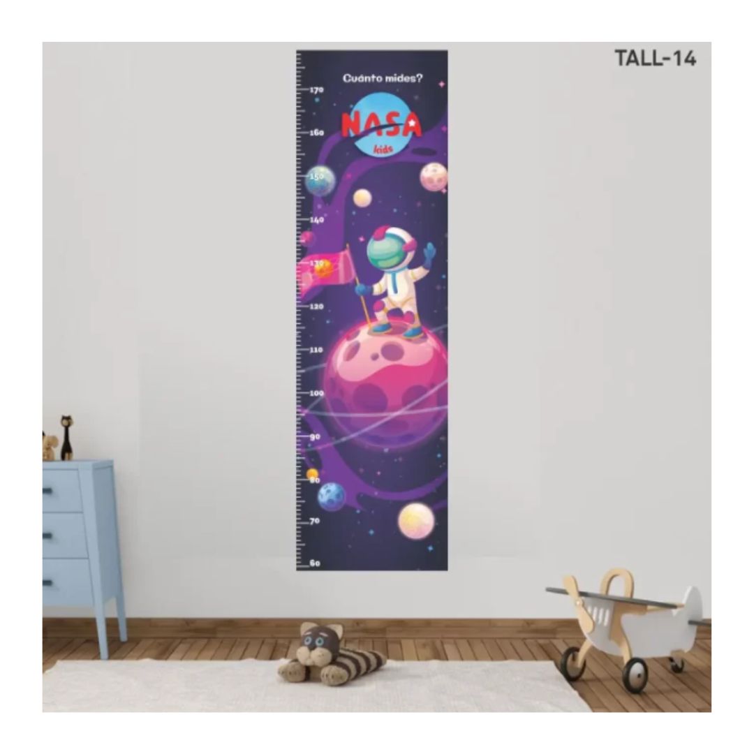 Pegatina Tallímetro Infantil Astronauta