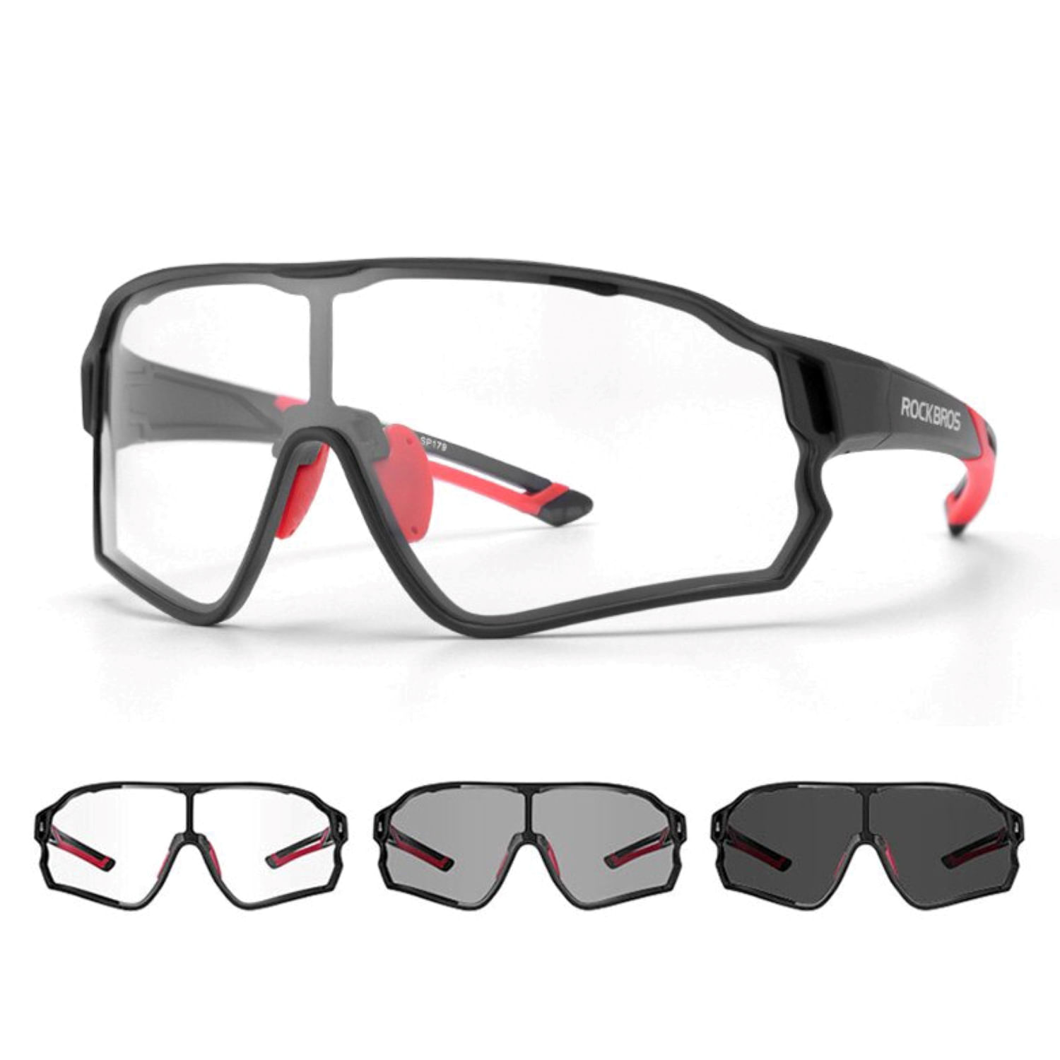 Lentes Ciclismo Deportivos Fotocromaticos Rockbros con Protección UV400 -10135